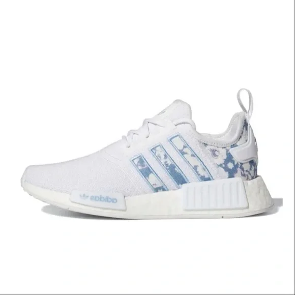 adidas gazelle silver green womens Adidas NMD R1 W Black Light Blue NOIRFONCE Sneakers
